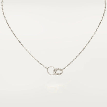[Select]LOVE NECKLACE PINK GOLD AND SILVER