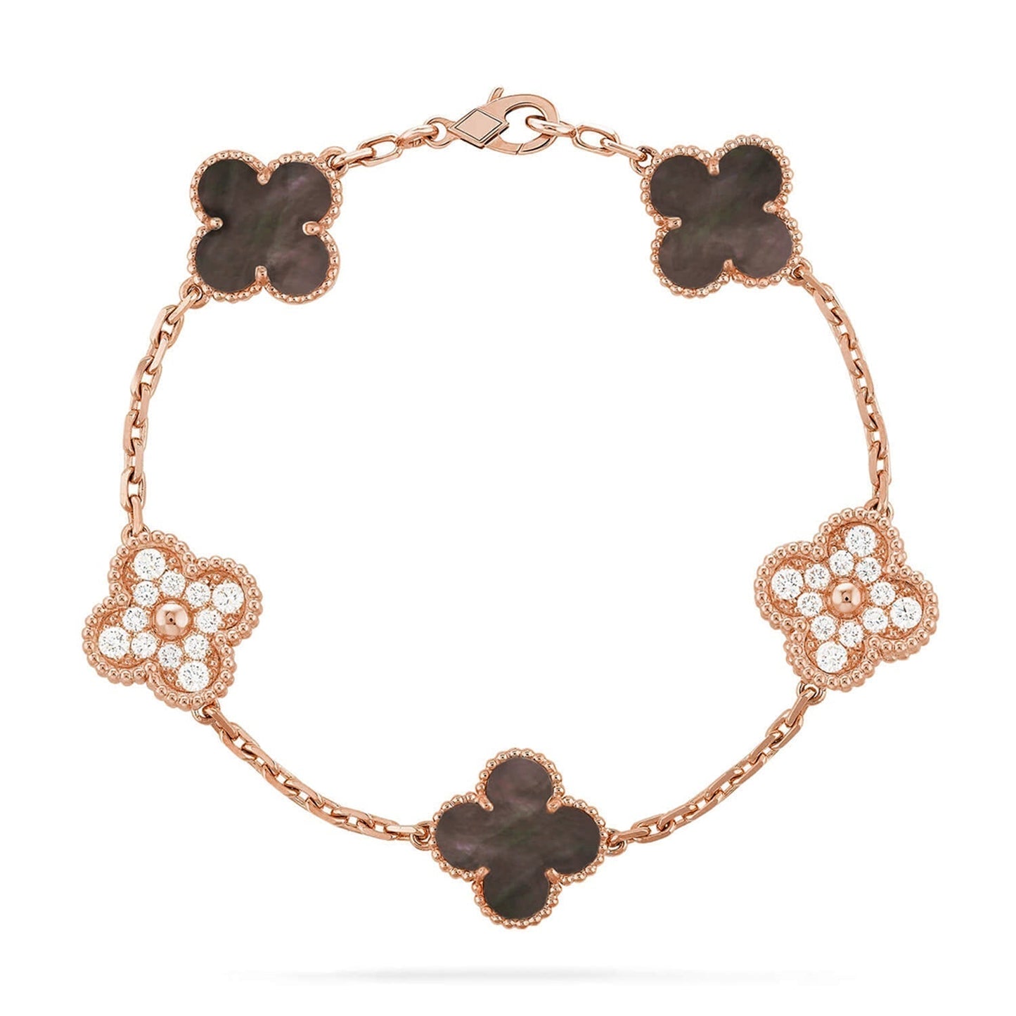 [Select] CLOVER 5 MOTIF GRAY MOP BRACELET COLLECTION