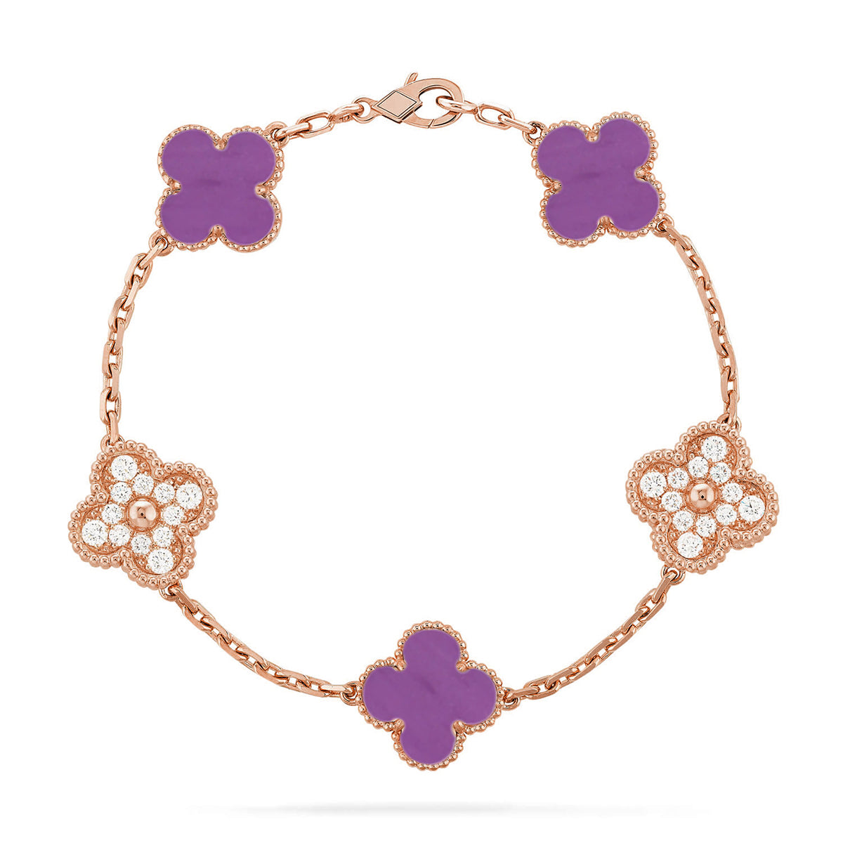 [Select] CLOVER 5 MOTIF VIOLET BRACELET COLLECTION