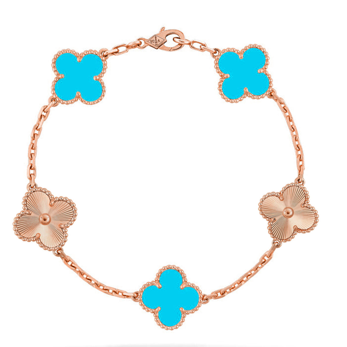 [Select] CLOVER 5 MOTIF TURQUOISE BRACELET COLLECTION