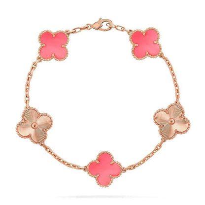 [Select] CLOVER 5 MOTIFS  PINK MOP BRACELET COLLECTION