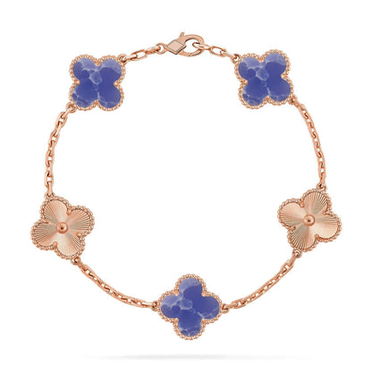 [Select]CLOVER 5 MOTIF BLUE VEINS BRACELET COLLECTION