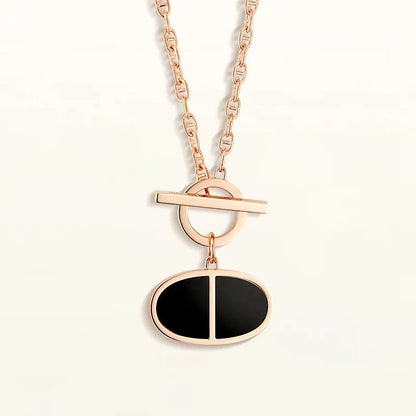 [Select]CHAINE VERSO BLACK CERAMIC NECKLACE