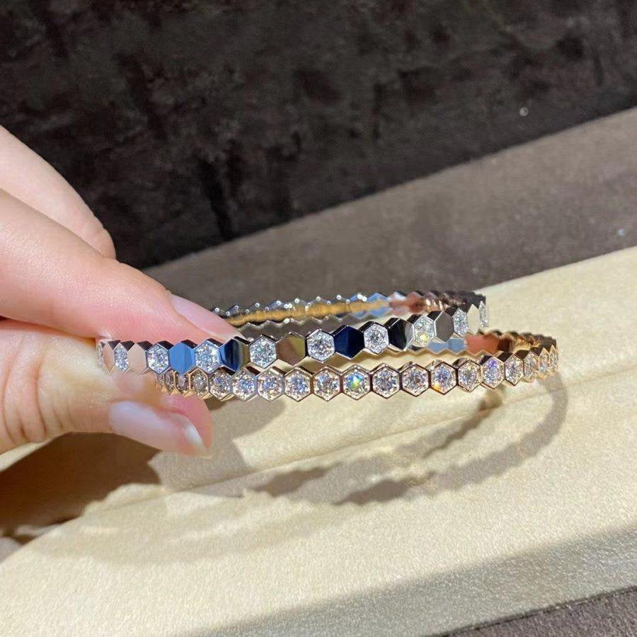 [Select]BEE LOVE GOLD BRACELET FULL DIAMOND