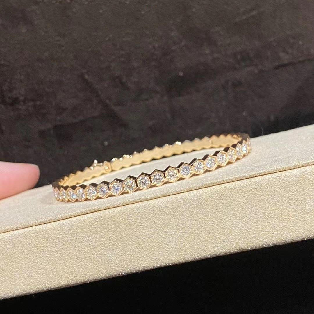 [Select]BEE LOVE GOLD BRACELET FULL DIAMOND