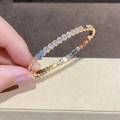 [Select]BEE LOVE GOLD BRACELET FULL DIAMOND