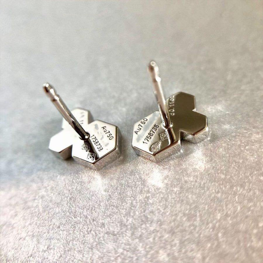 [Select]BEE LOVE SILVER DIAMOND EARRINGS