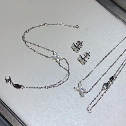 [Select]JEUX BRACELET WHITE MOP SILVER 1 DIAMOND