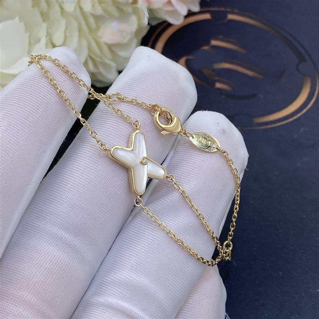 [Select]JEUX BRACELET WHITE MOP GOLD 1 DIAMOND