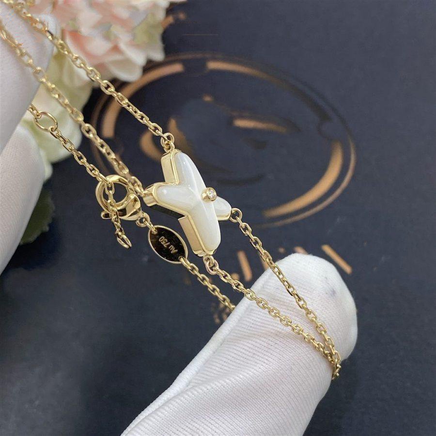 [Select]JEUX BRACELET WHITE MOP GOLD 1 DIAMOND