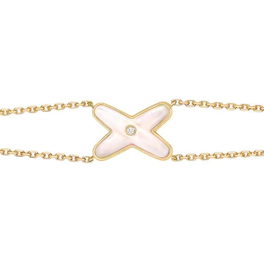 [Select]JEUX BRACELET WHITE MOP GOLD 1 DIAMOND