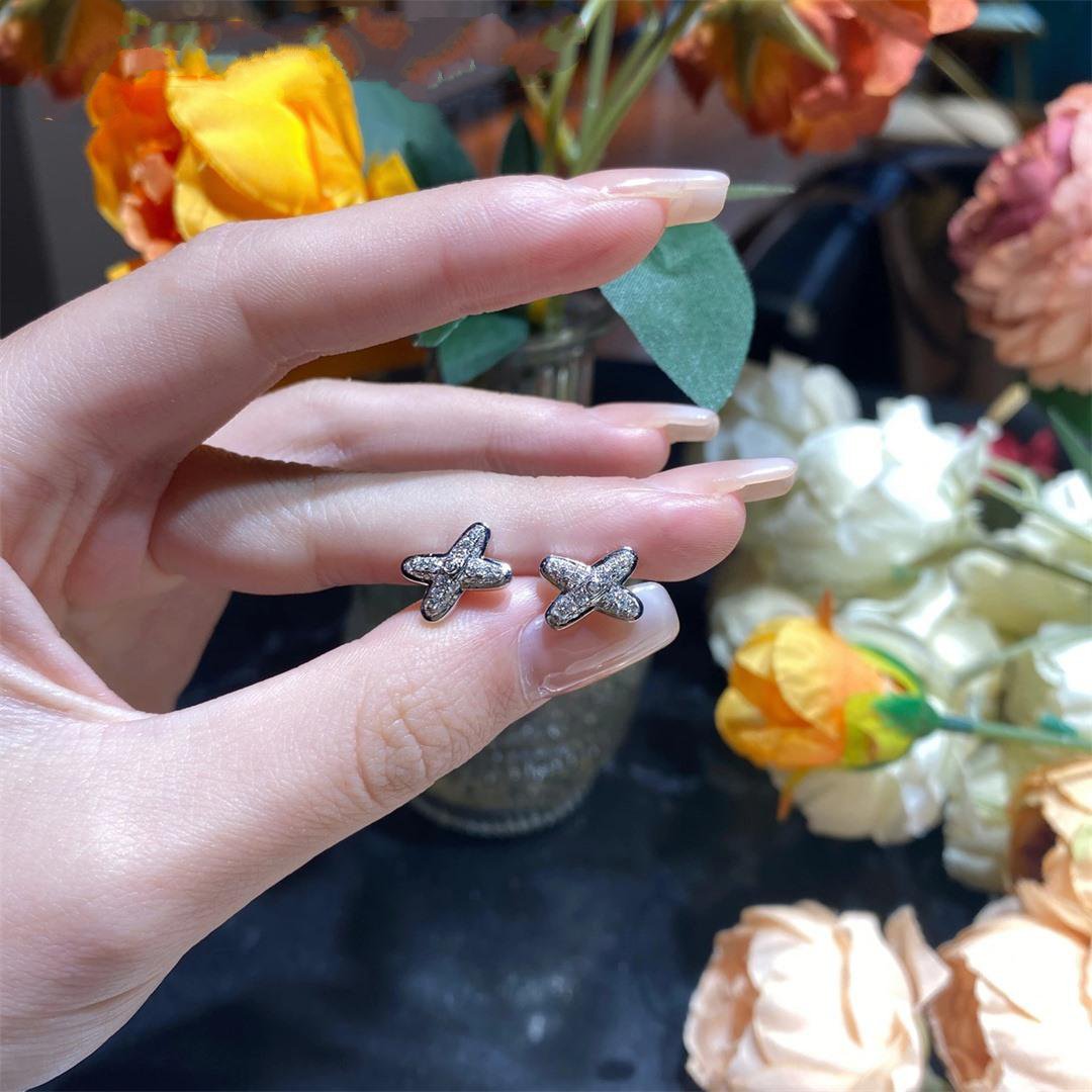 [Select]JEUX DE SILVER DIAMOND EARRINGS