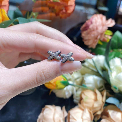 [Select]JEUX DE SILVER DIAMOND EARRINGS