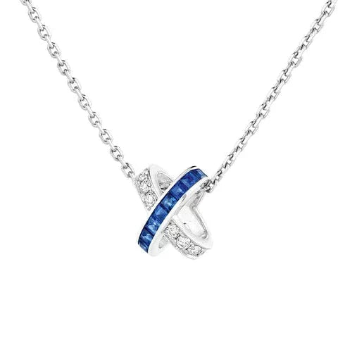 [Select]LIENS DIAMOND SILVER NECKLACE