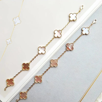 [Select] CLOVER 5 MOTIFS  PINK MOP BRACELET COLLECTION