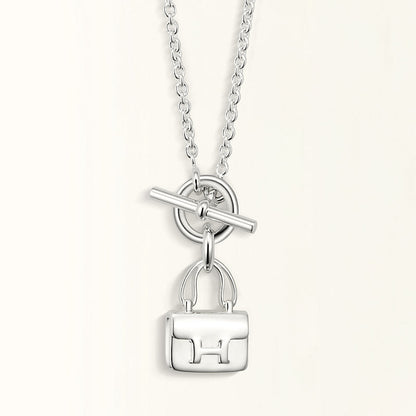 [Select]POP H PEDANT SILVER NECKLACE