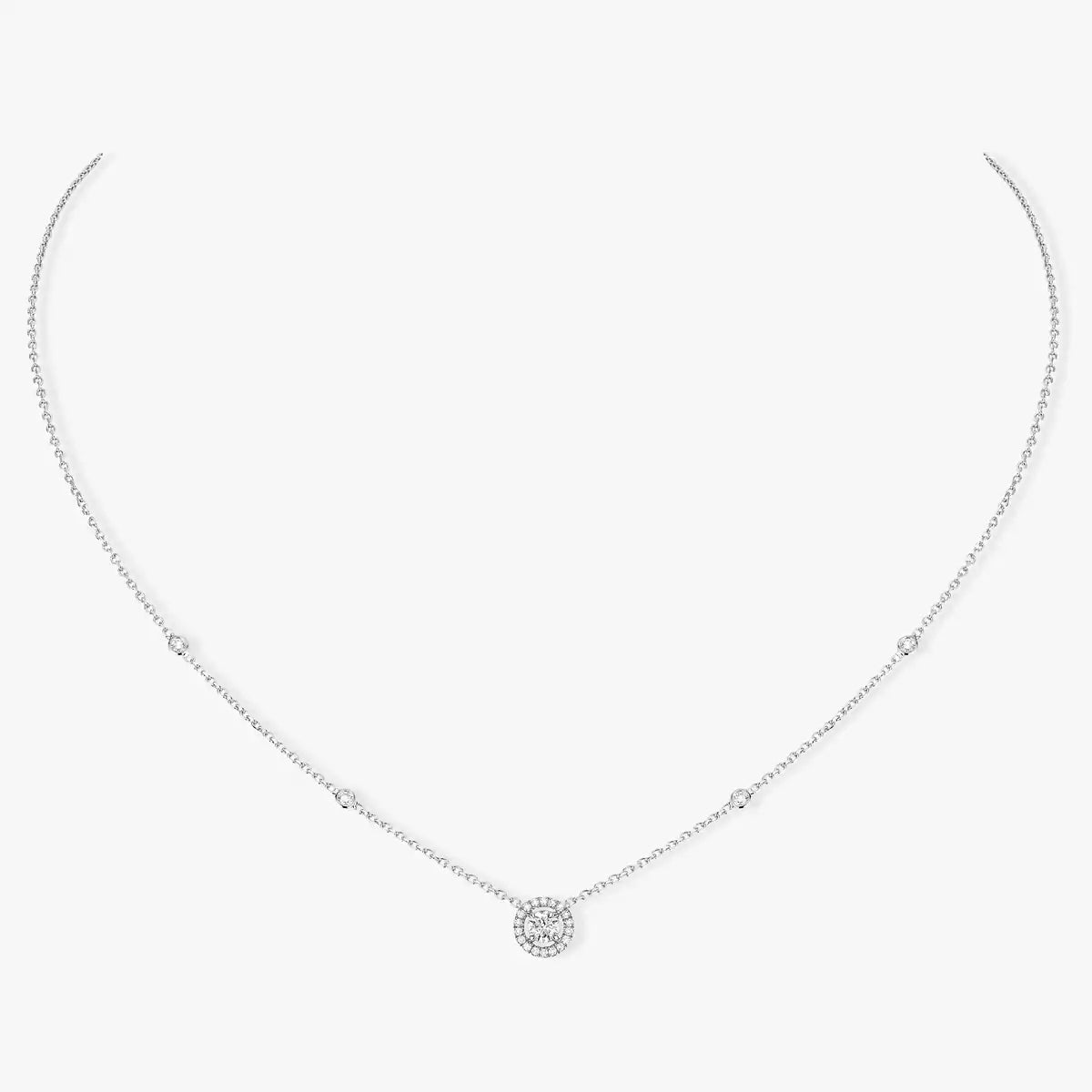 [Select]Diamond Necklace 0,20ct Brilliant Shape Joy