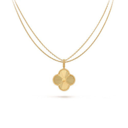 [Select]CLOVER 25MM PEDANT NECKLACE GOLD