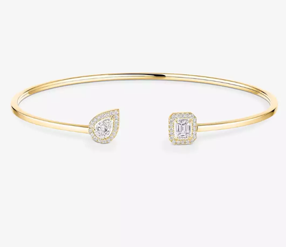 [Select]M Delicate Double-Diamond Bracelet