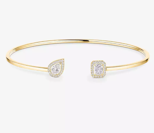 [Select]M Delicate Double-Diamond Bracelet