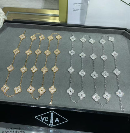 [Select]CLOVER 20 MOTIFS FULL-DIAMOND NECKLACE
