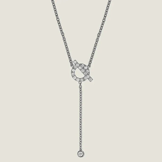[Select]FINESSE SILVER DIAMOND NECKLACE