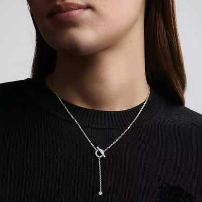 [Select]FINESSE SILVER DIAMOND NECKLACE