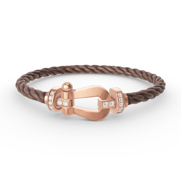 [Select]FORCE LARGE HORSESHOE HALF DIAMOND BRACELET Select GOLD