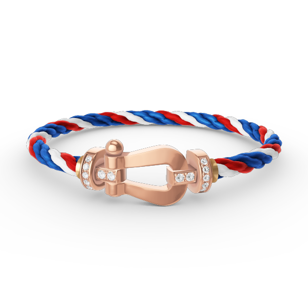 [Select]FORCE LARGE HORSESHOE HALF DIAMOND BRACELET Select GOLD