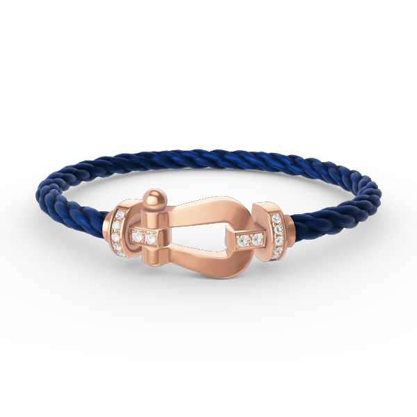 [Select]FORCE LARGE HORSESHOE HALF DIAMOND BRACELET Select GOLD