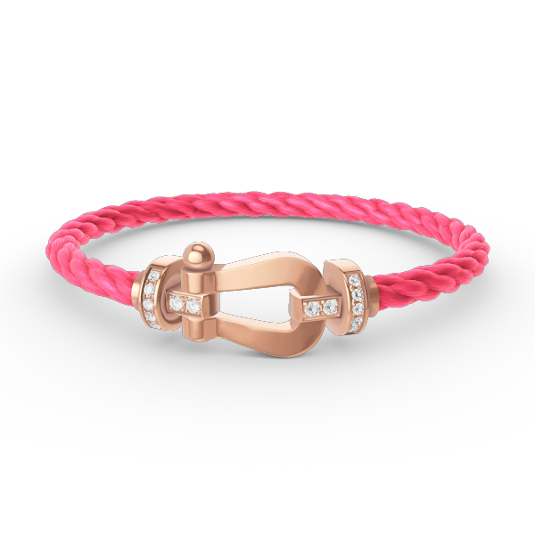 [Select]FORCE LARGE HORSESHOE HALF DIAMOND BRACELET Select GOLD