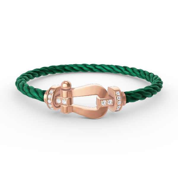 [Select]FORCE LARGE HORSESHOE HALF DIAMOND BRACELET Select GOLD