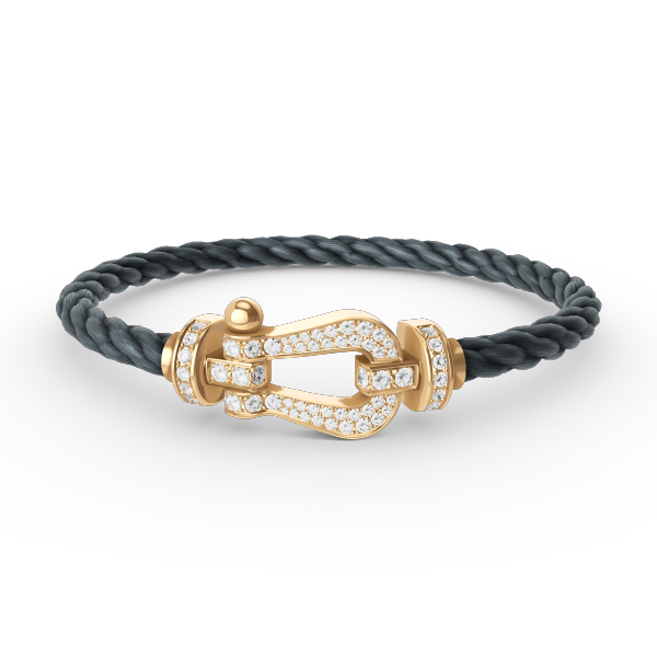 [Select]FORCE LARGE HORSESHOE FULL DIAMOND BRACELET GOLD