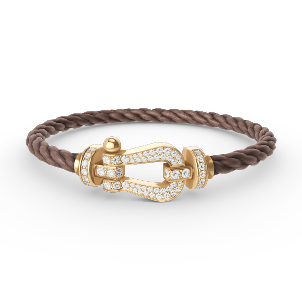 [Select]FORCE LARGE HORSESHOE FULL DIAMOND BRACELET GOLD