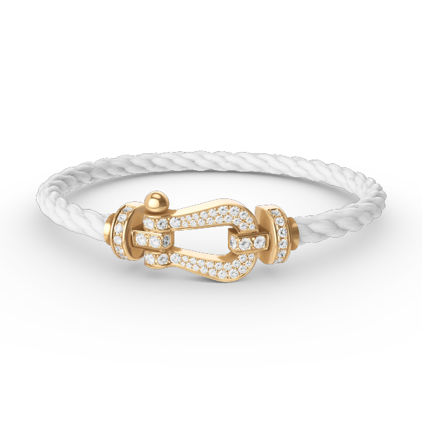 [Select]FORCE LARGE HORSESHOE FULL DIAMOND BRACELET GOLD