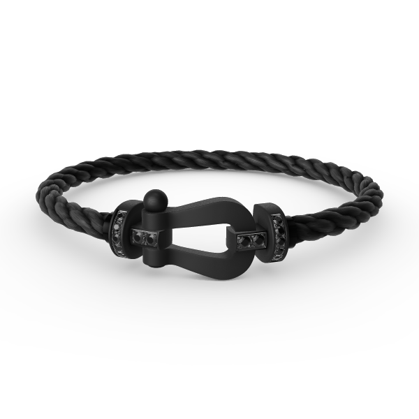 [Select]FORCE LARGE SERIES HORSESHOE BLACK SAMURAI BRACELET