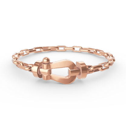 [Select]FORCE LARGE HORSESHOE CLASP  METAL BRACELET