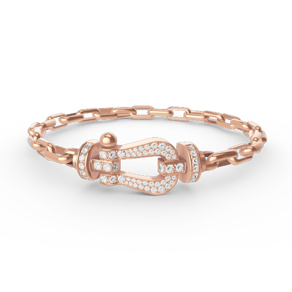 [Select]FORCE LARGE HORSESHOE CLASP  METAL BRACELET