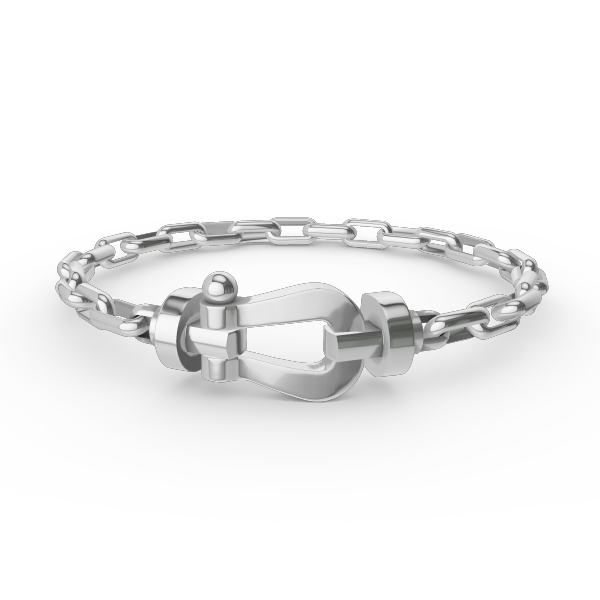 [Select]FORCE LARGE HORSESHOE CLASP  METAL BRACELET