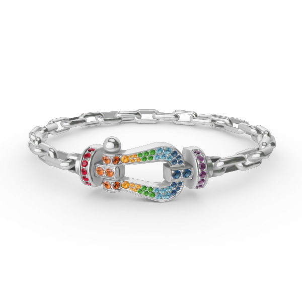 [Select]FORCE LARGE HORSESHOE CLASP  METAL BRACELET