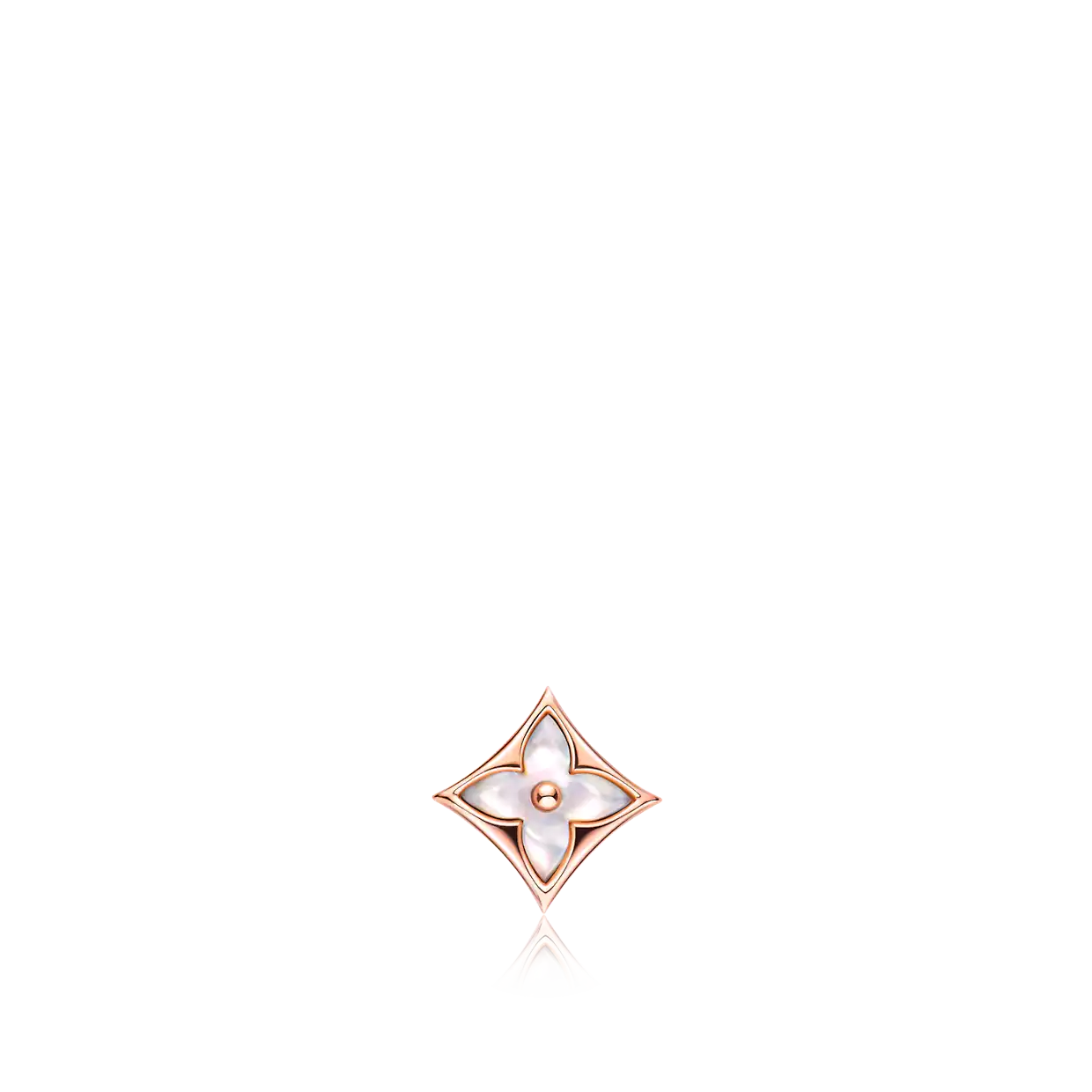 [Select]STAR MOP PINK GOLD EARRINGS