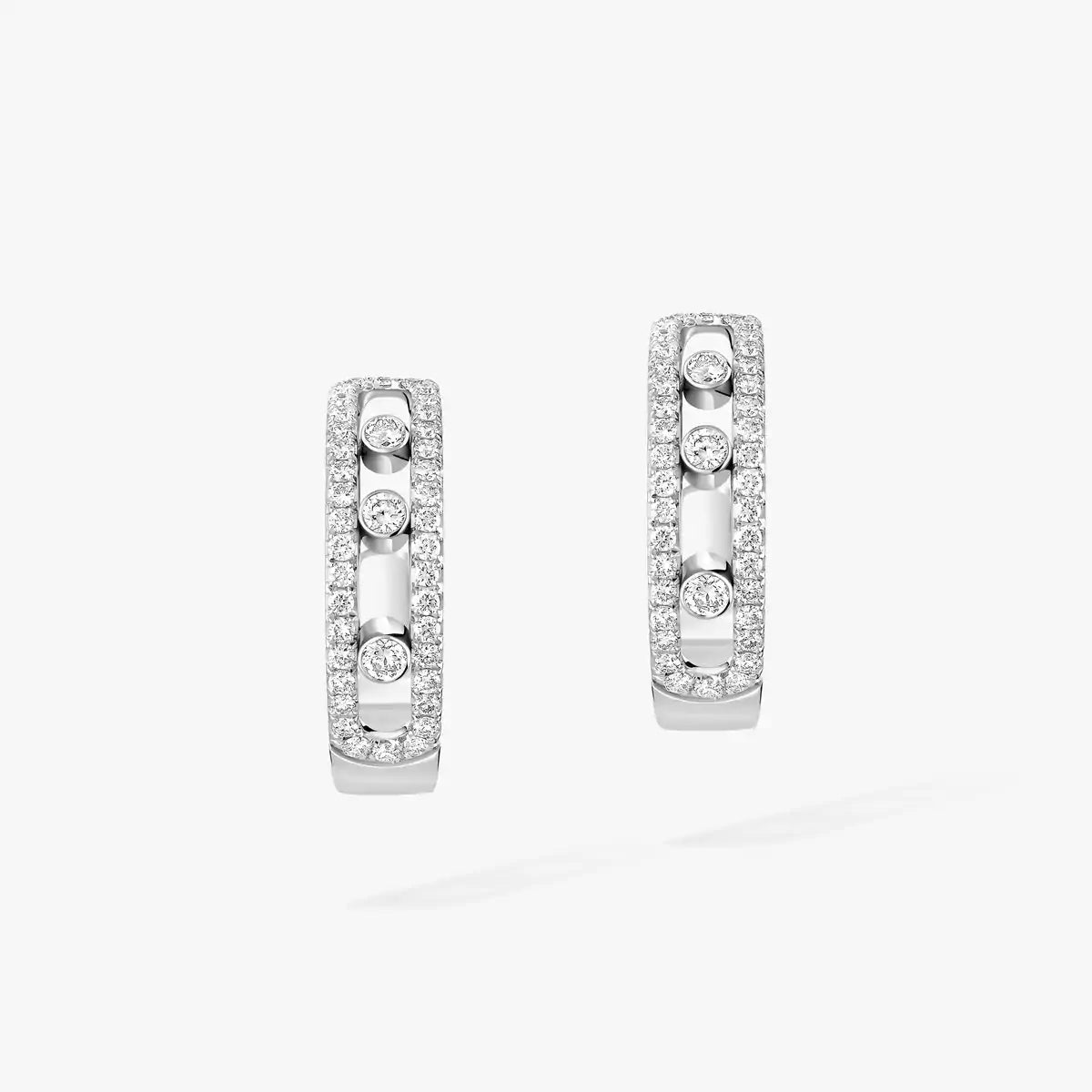 [Select]Diamond Pave_ Hoop Earrings Move