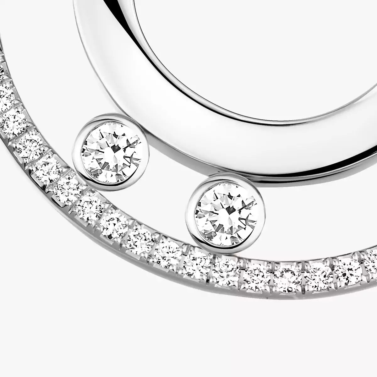[Select]Move Romane Small Diamond Hoop Earrings