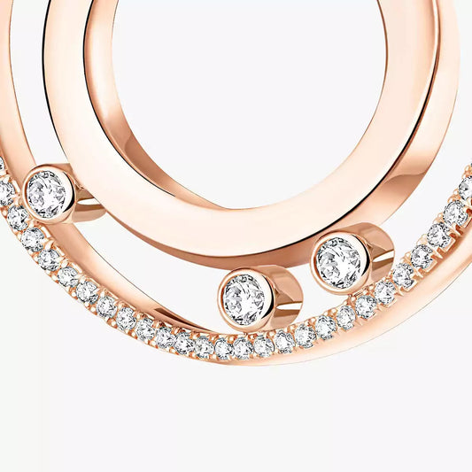 [Select]Move Romane Small Diamond Hoop Earrings