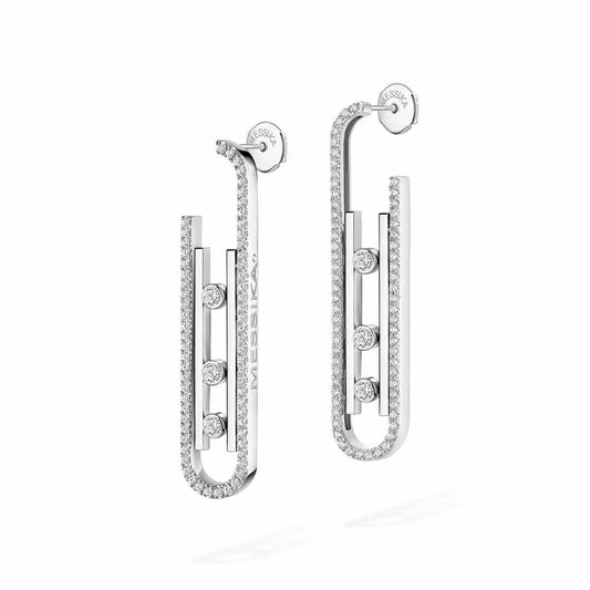 [Select]Diamond Pendant Earrings Move 10Th