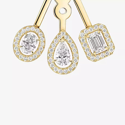 [Select] My Twin Trio  Diamond Earrings