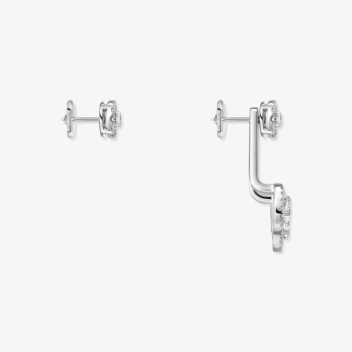[Select] My Twin Trio  Diamond Earrings