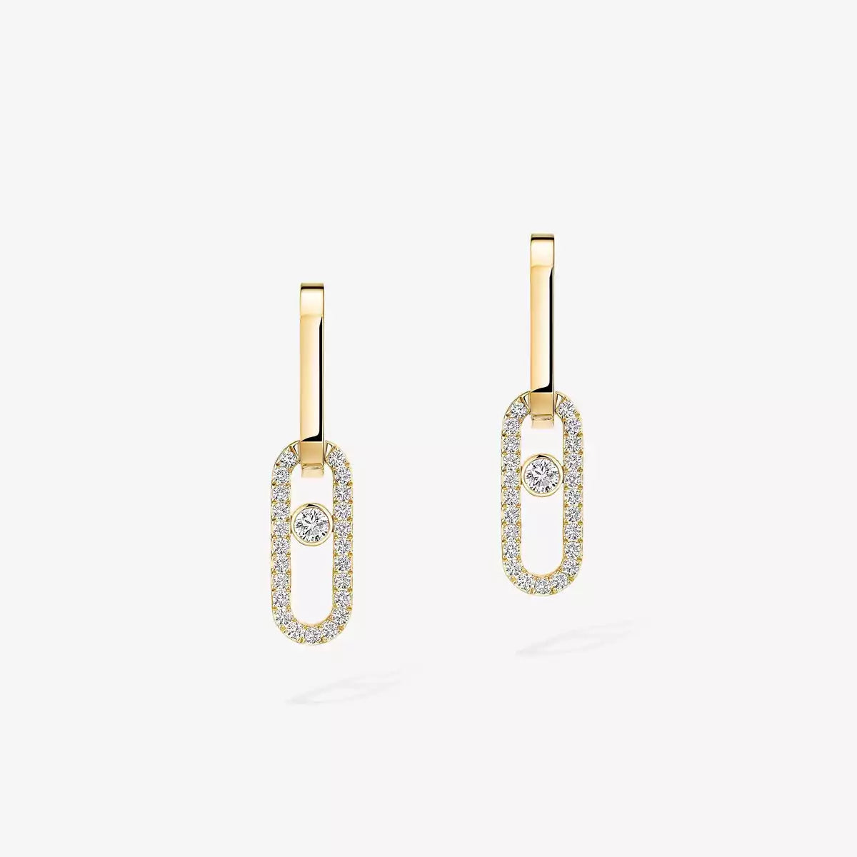 [Select]Move Link Diamond Earrings