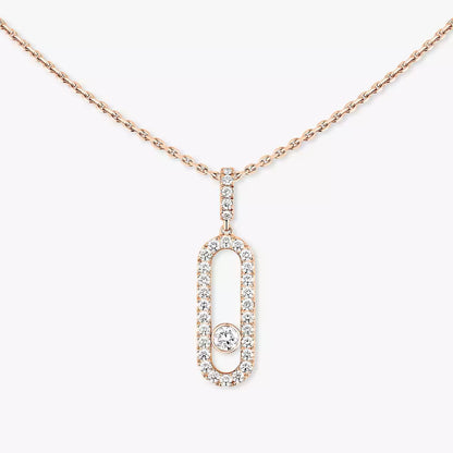 [Select]Move Uno Diamond Necklace in Rose Gold