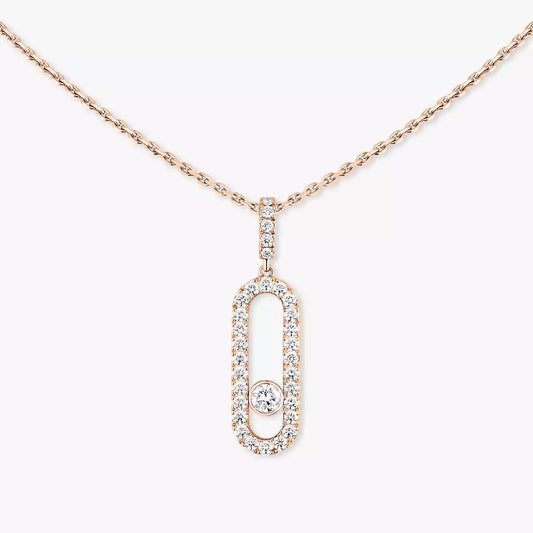 [Select]Move Uno Diamond Necklace in Rose Gold